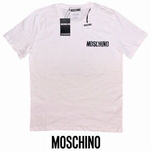 Moschino White Logo Men's Tee